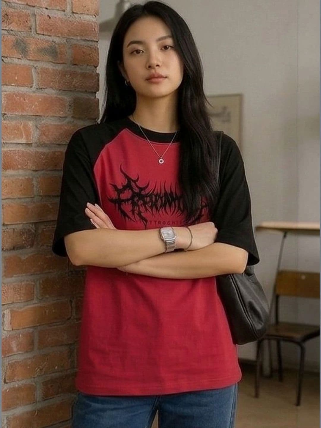Bounce Back Apparels Women Colourblocked T-shirt - view 1