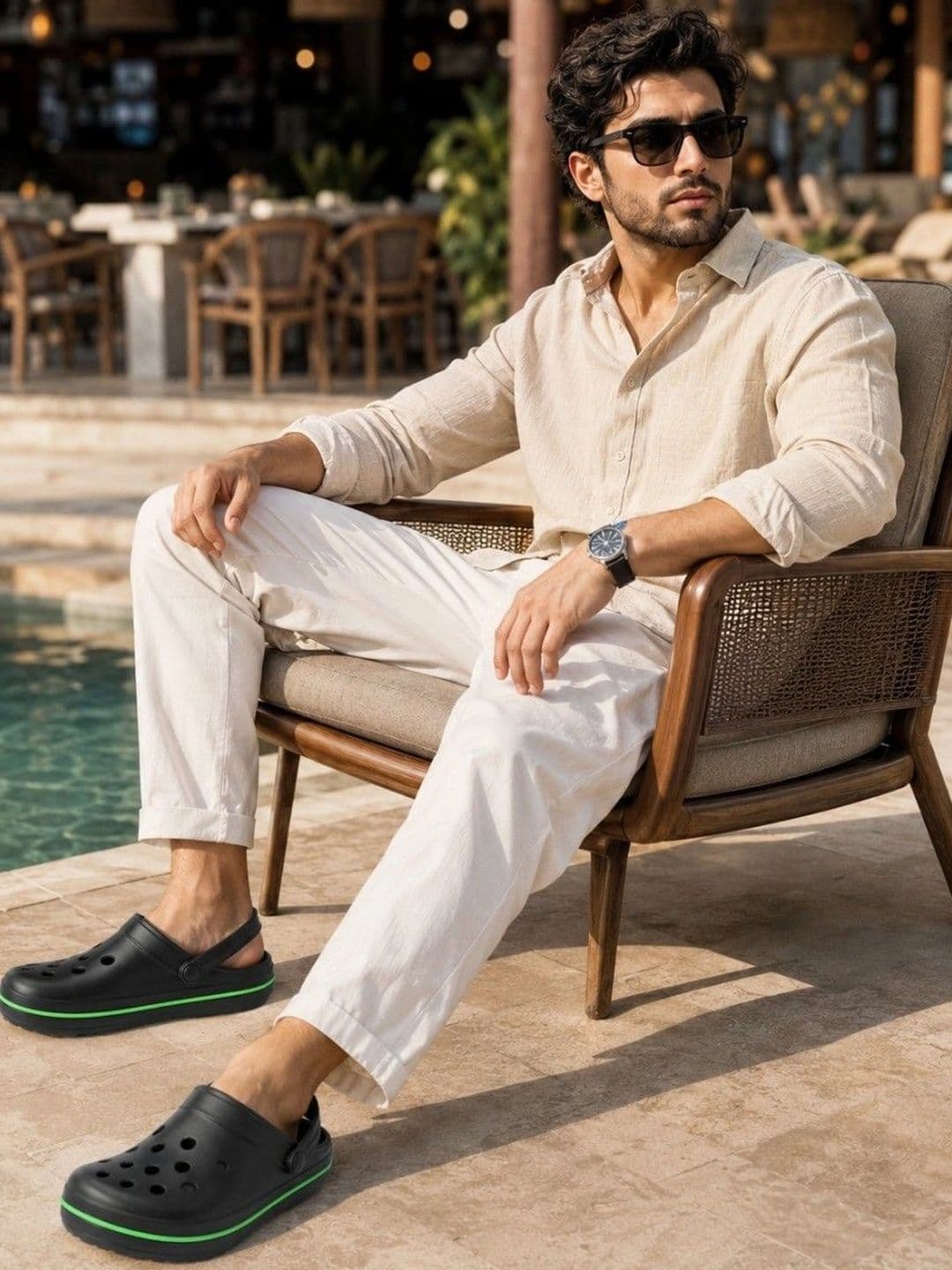HRX by Hrithik Roshan Men Colourblocked Clogs - view 1
