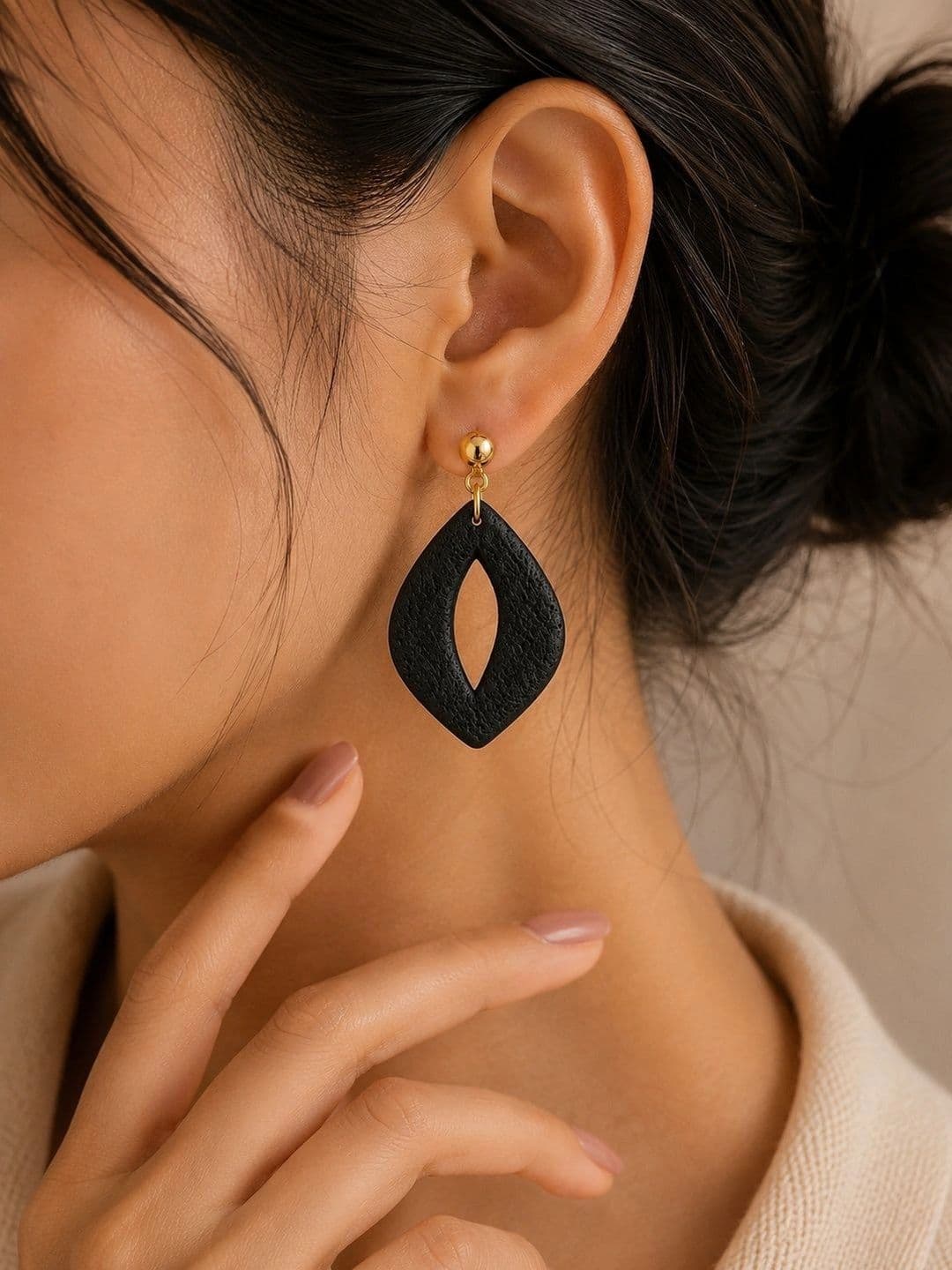 ClayCray Jewels Geometric Drop Earrings - view 1