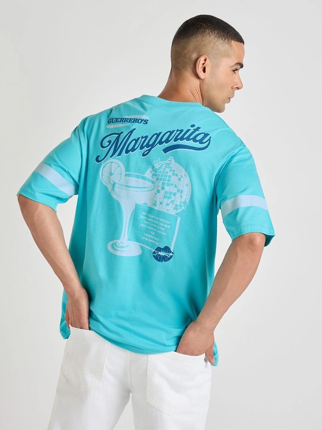 Difference Of Opinion Men Printed Oversized Cotton Tshirt - view 1