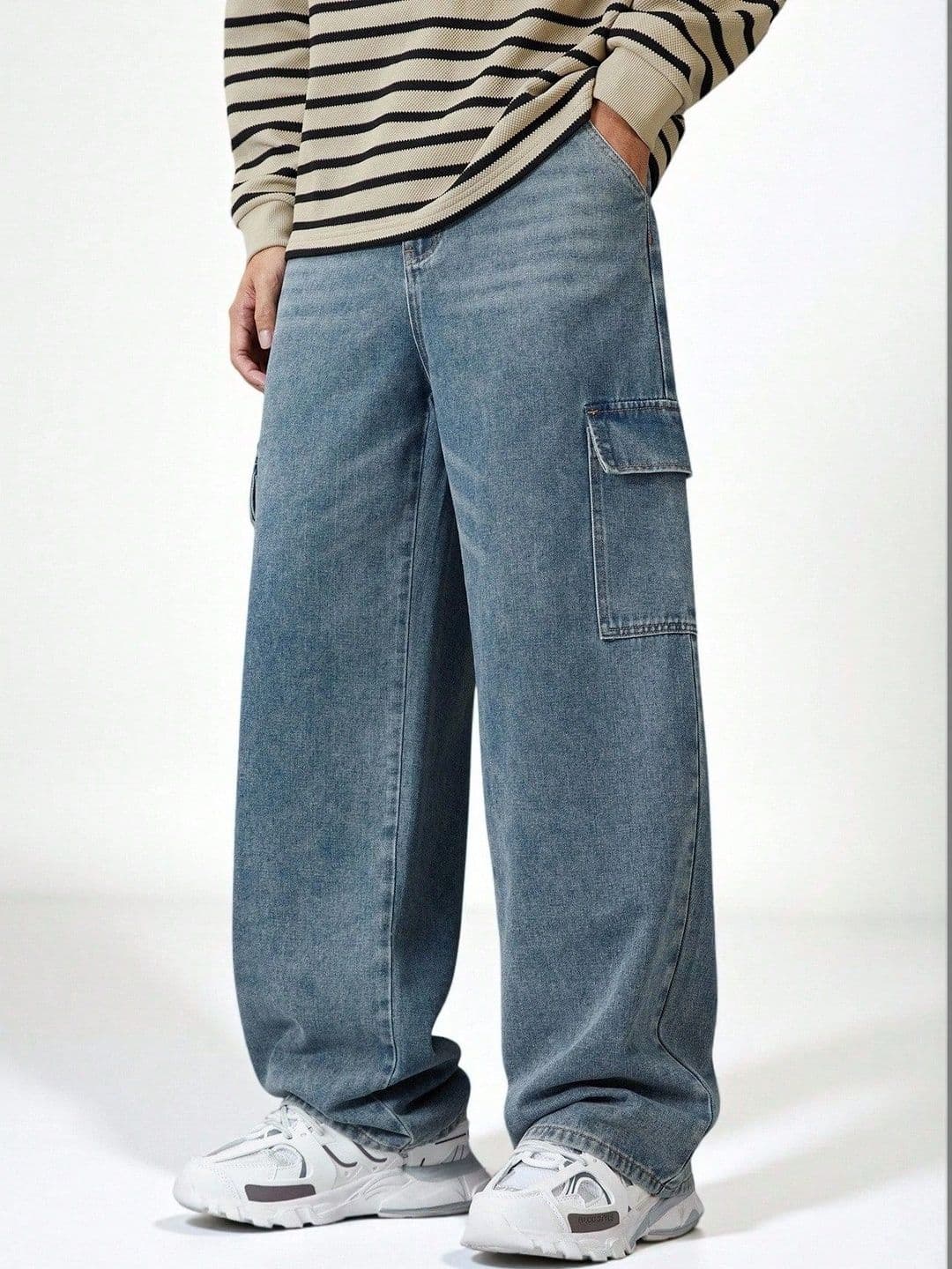 Encrypt Men Regular Fit High-Rise Low Distress Jeans - view 1
