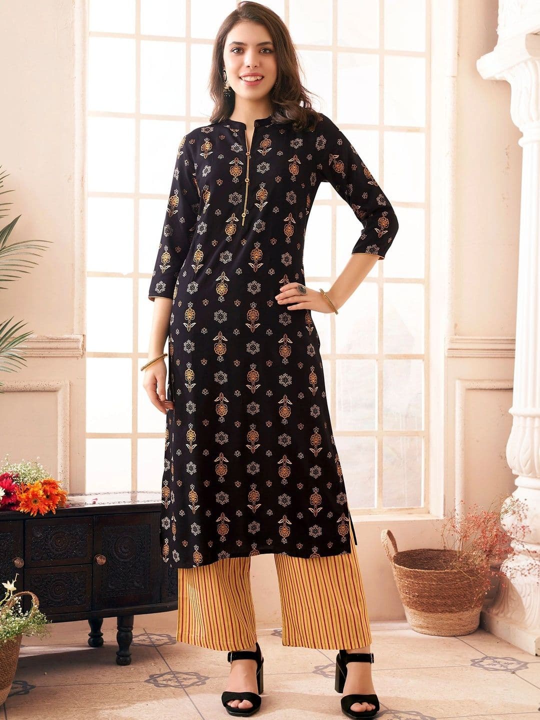 Anouk Women Ethnic Motifs Printed Kurta - view 1