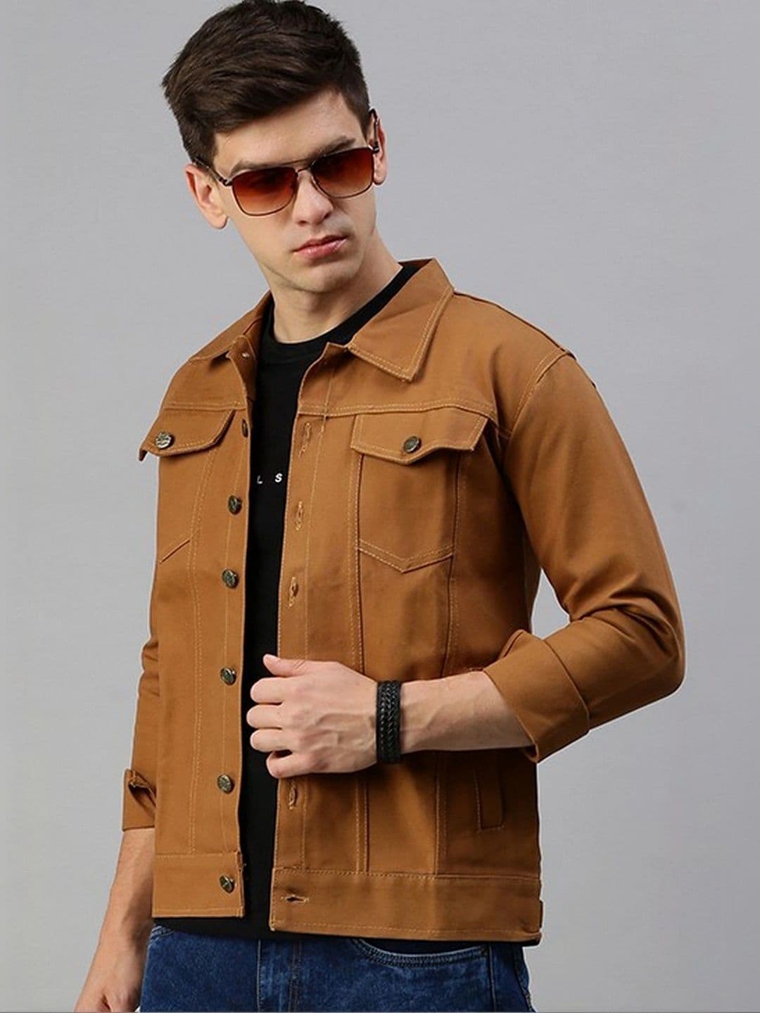 Kaali Peeli Men Outdoor Denim Jacket - view 1