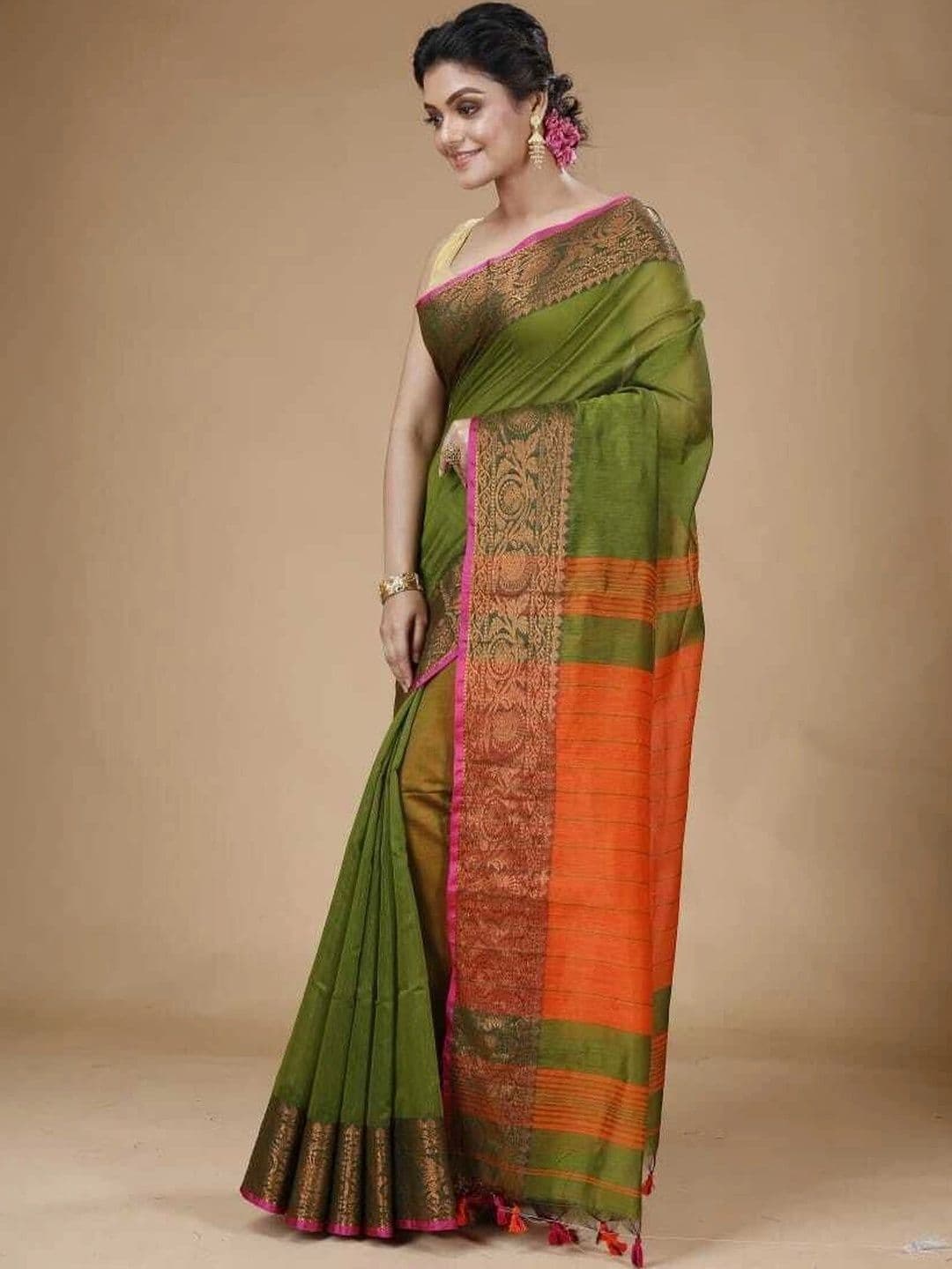 Saree star Zari Silk Cotton Sarees - view 1