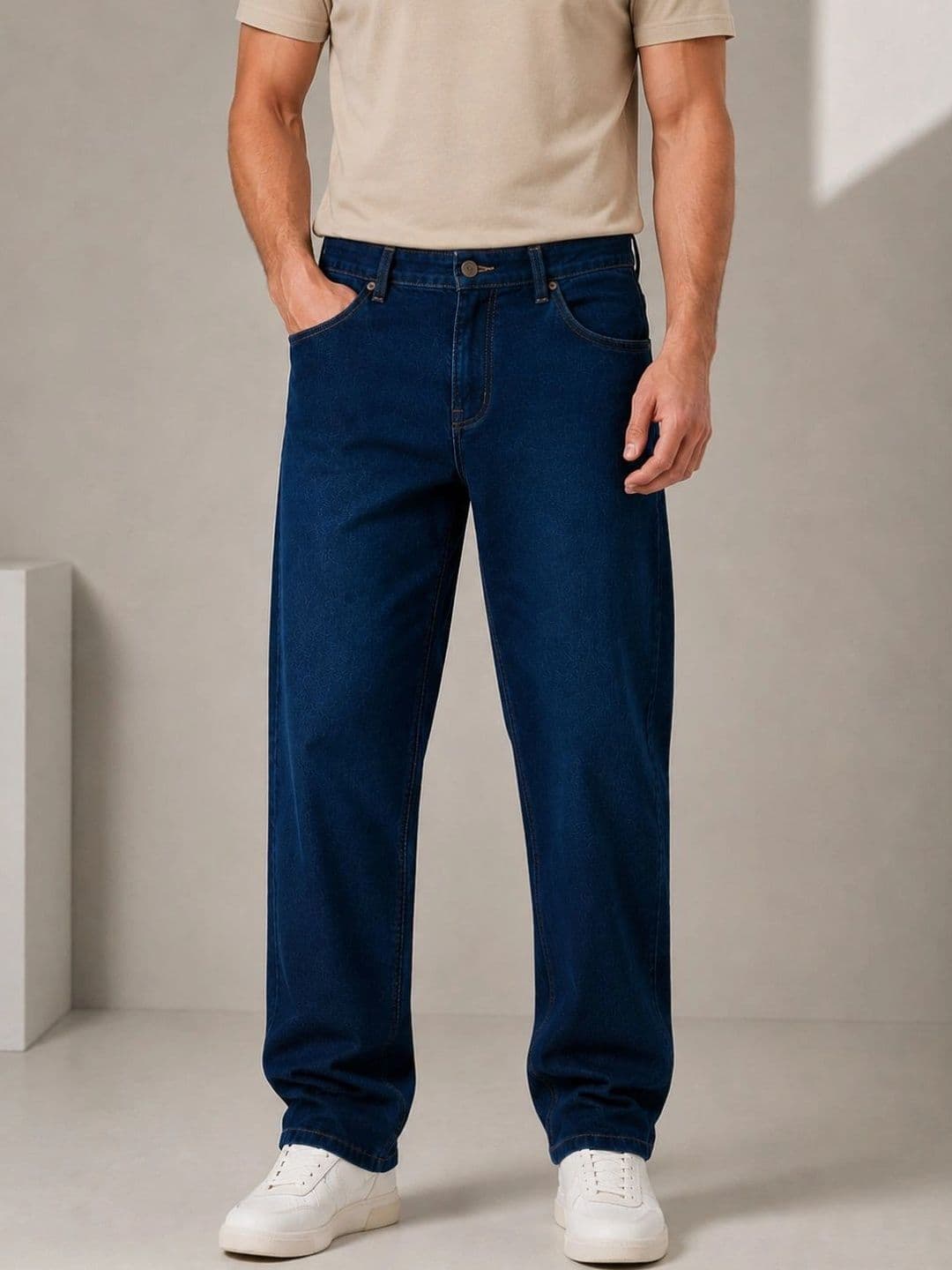 ZUSH Men Straight Fit Mid-Rise Stretchable Jeans - view 1