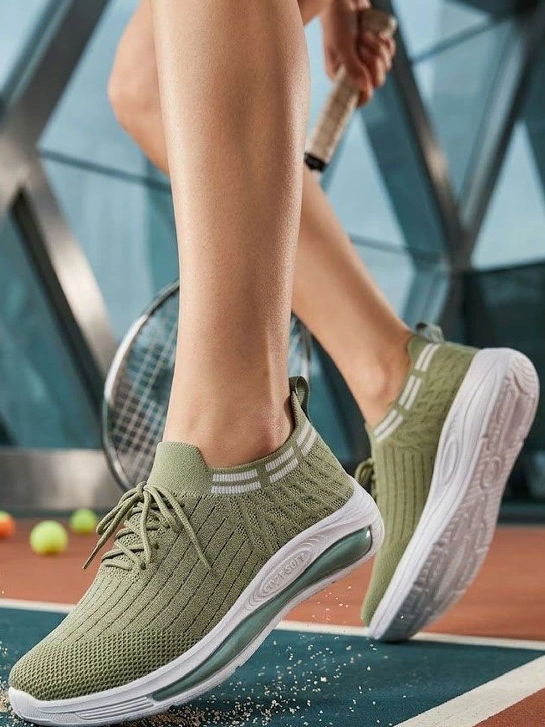 Hsquare Women Mesh Tennis Shoes - view 1