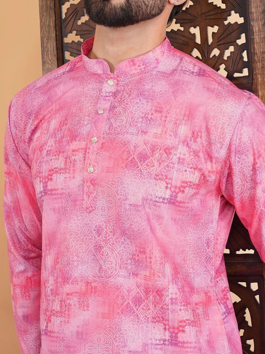 ADHIRAJAN Men Ethnic Motifs Printed Kurta - view 1