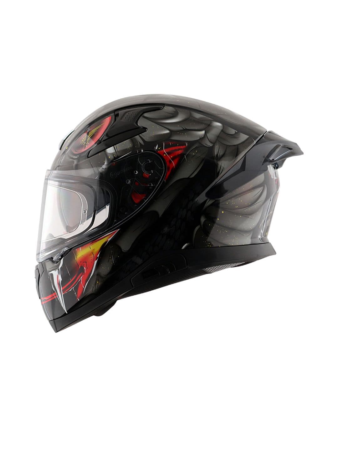 AXOR Apex Venomous Printed Scratch Resistant Full Face Riding Helmet DOT & ISI Certified - view 1