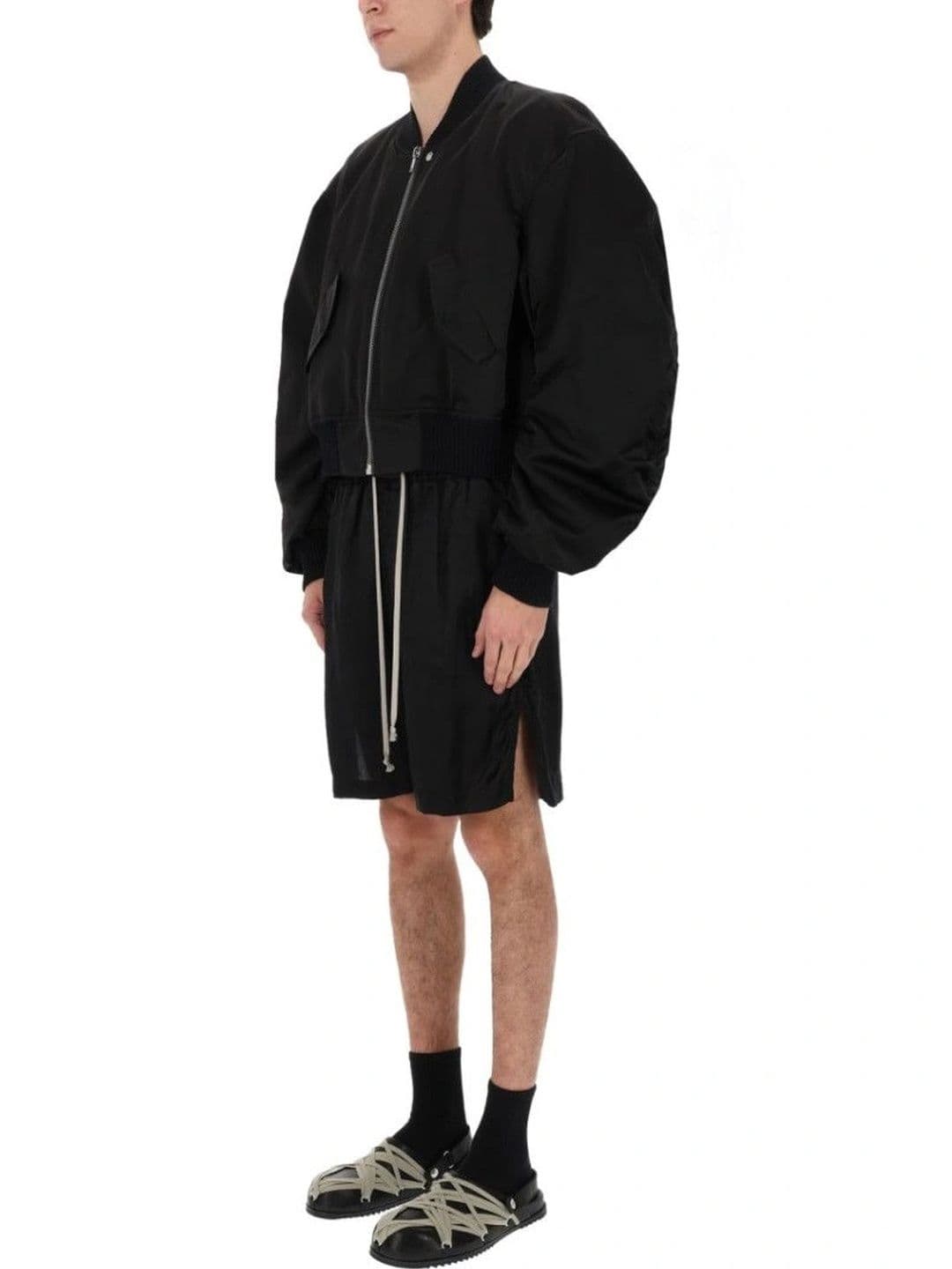 Rick Owens Men Crop Bomber Jacket - view 1