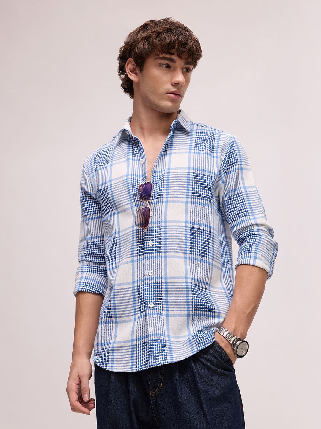 CAHOOT Men's Regular Fit Plaid Check Shirt - view 1