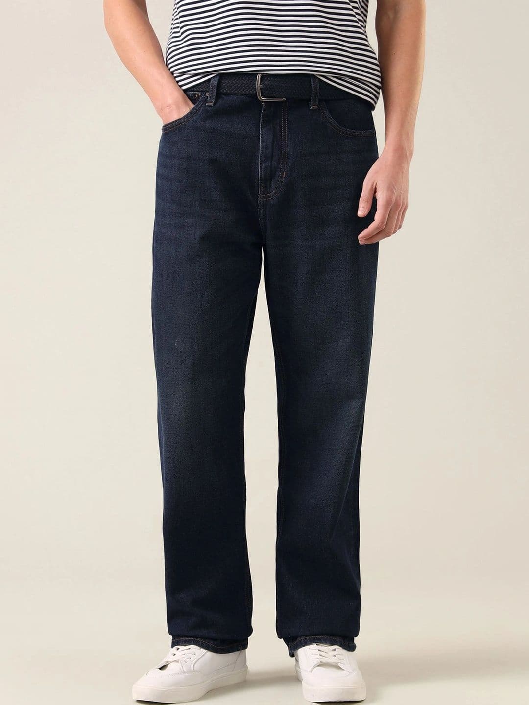 U.S. Polo Assn. Denim Co. Men Straight Fit Mid-Rise Light Fade Jeans - view 1