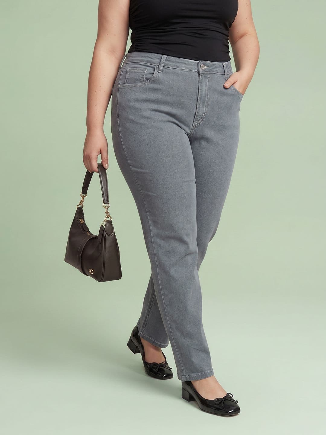 DressBerry Curve Women Straight Fit Stretchable Jeans - view 1