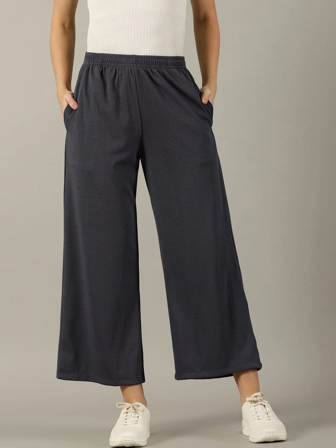 Sadda Fashion Women Knitted Cropped Palazzos - view 1