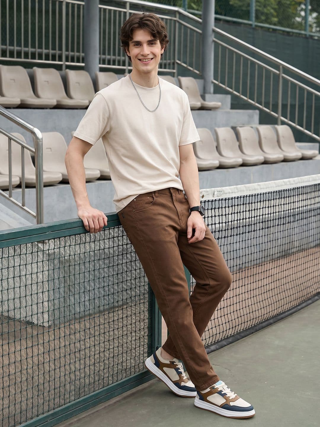 Aeropostale Men Straight Fit Coloured Stretchable Jeans - view 1