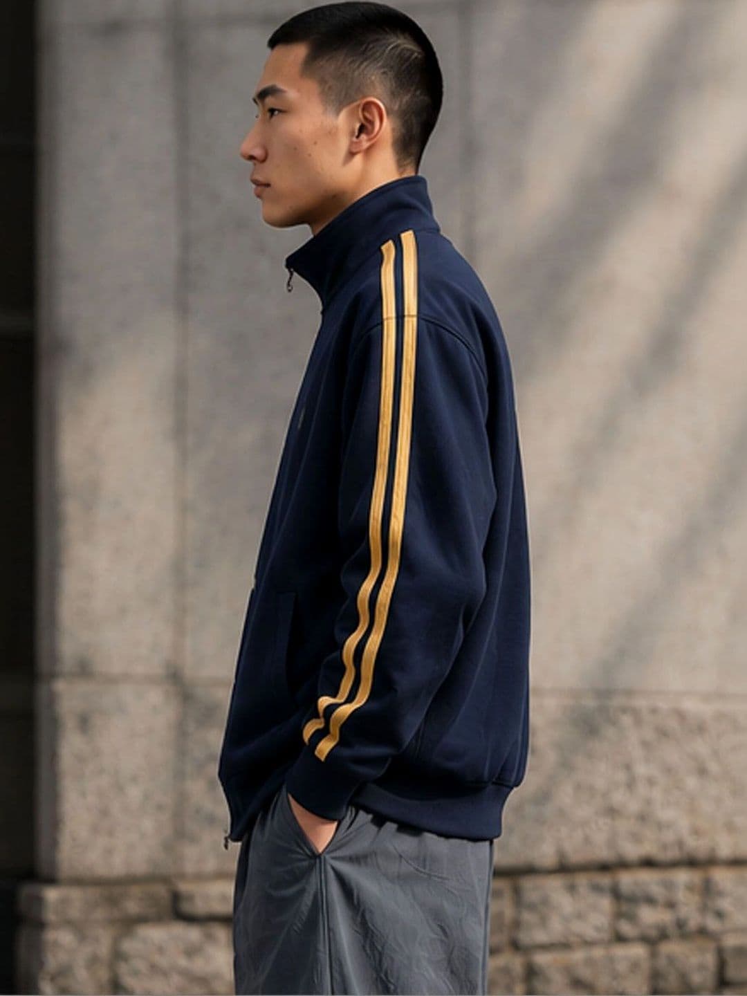 StyleCast Men Striped Sporty Jacket - view 1