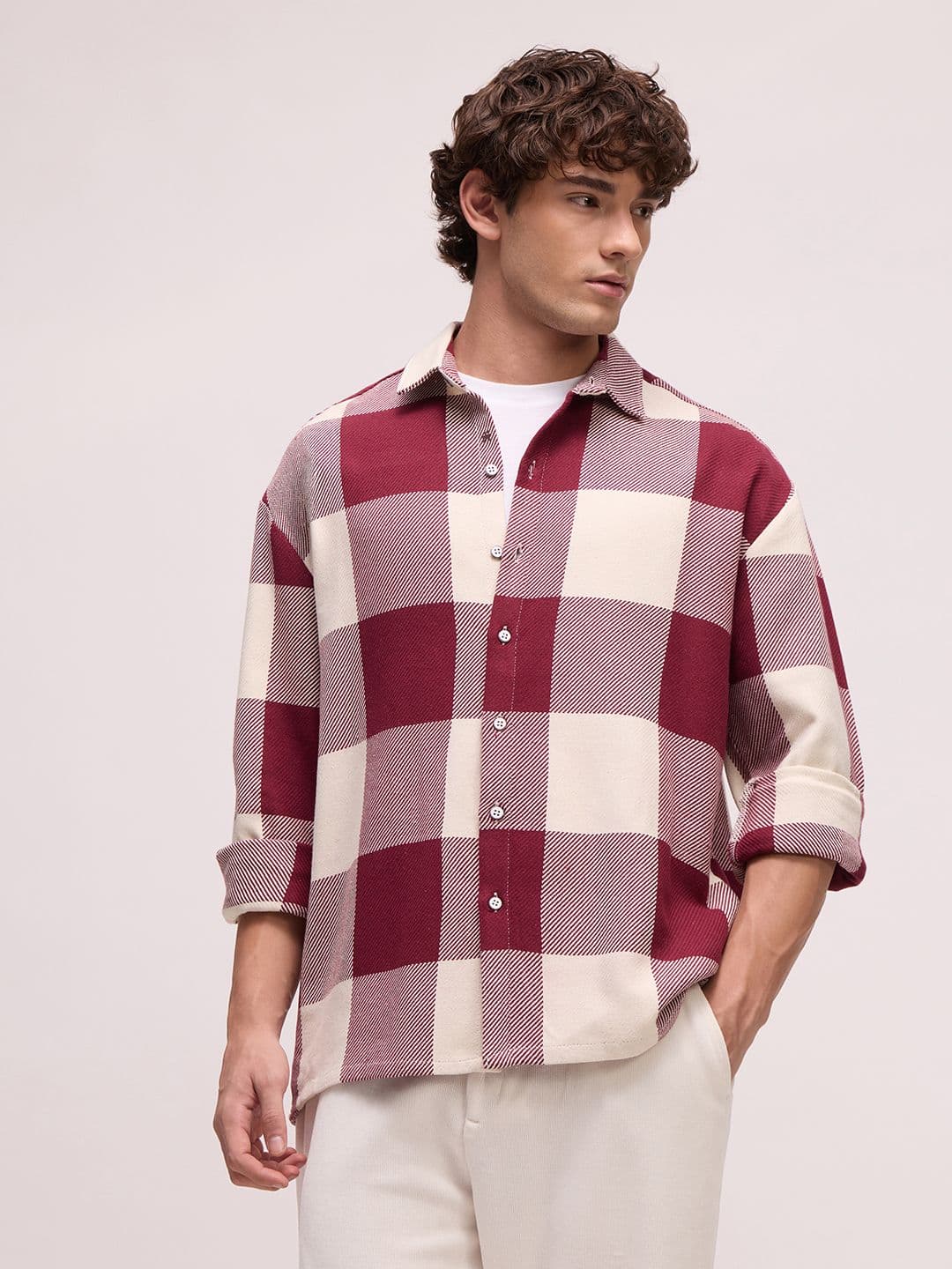 CAHOOT Men's Oversized Fit Buffalo Check Shirt - view 1