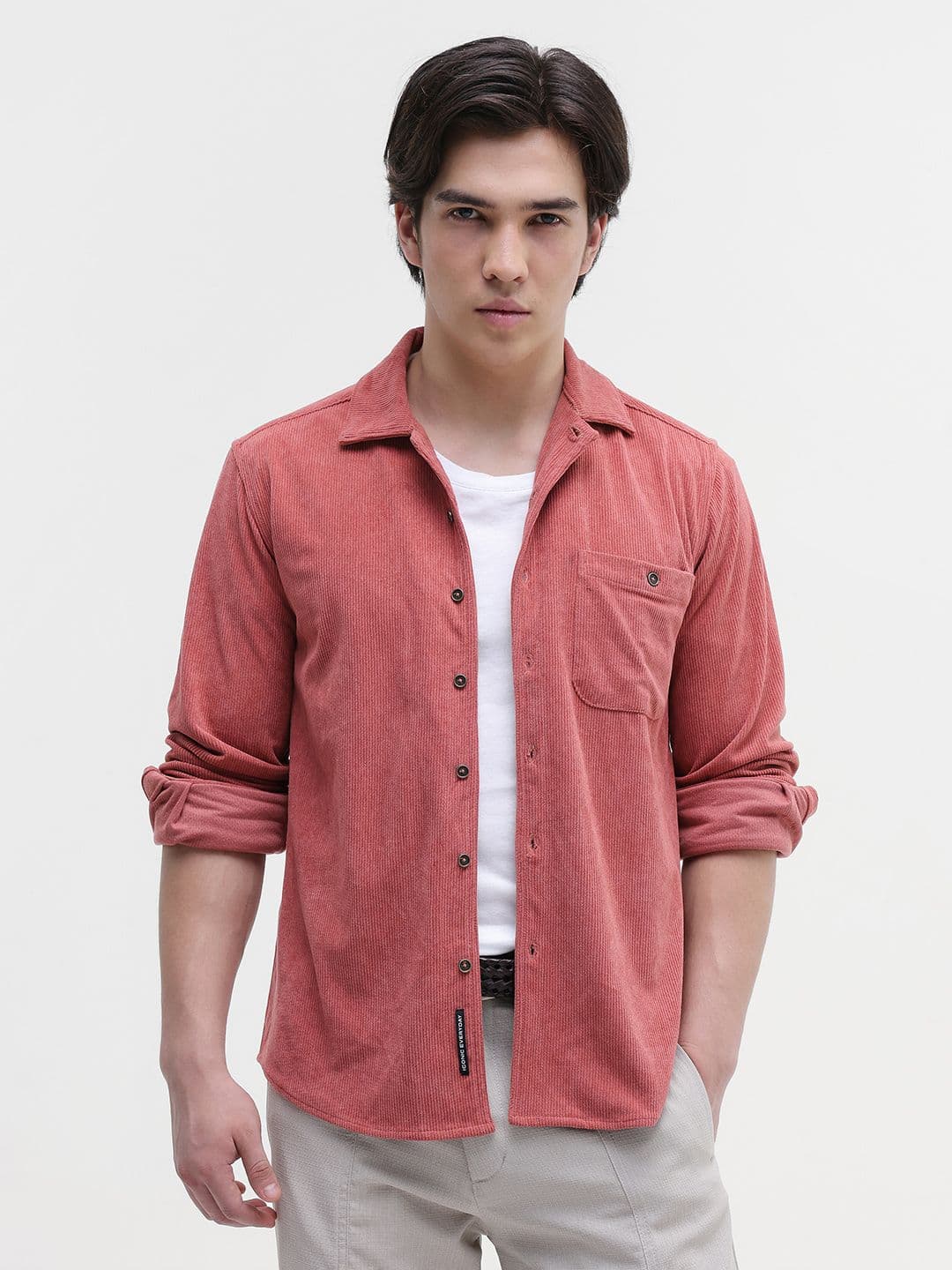 CAHOOT Men's Patch Pocket Corduroy Regular Fit Shirt - view 1