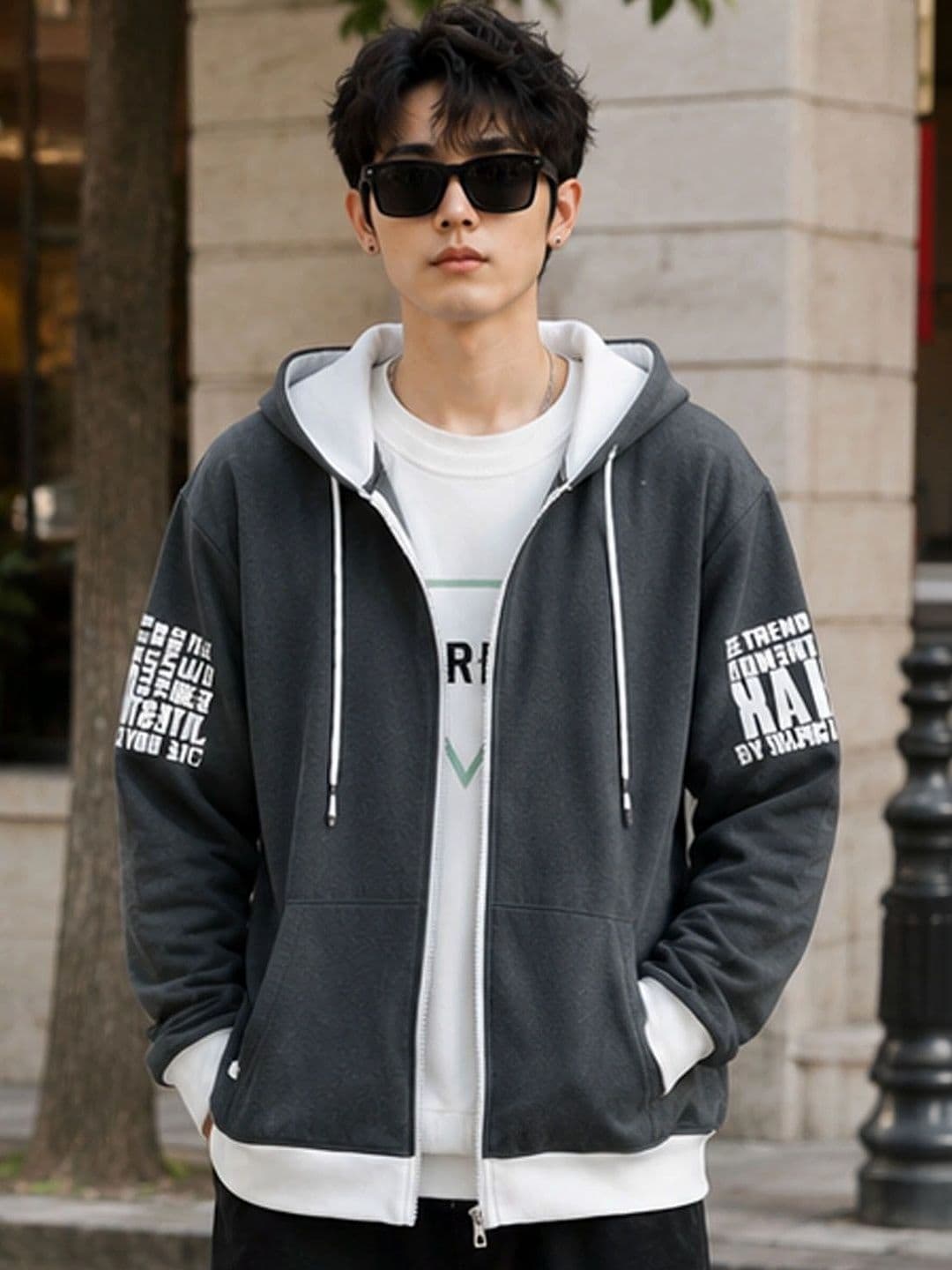 StyleCast Men Typography Parka Jacket - view 1
