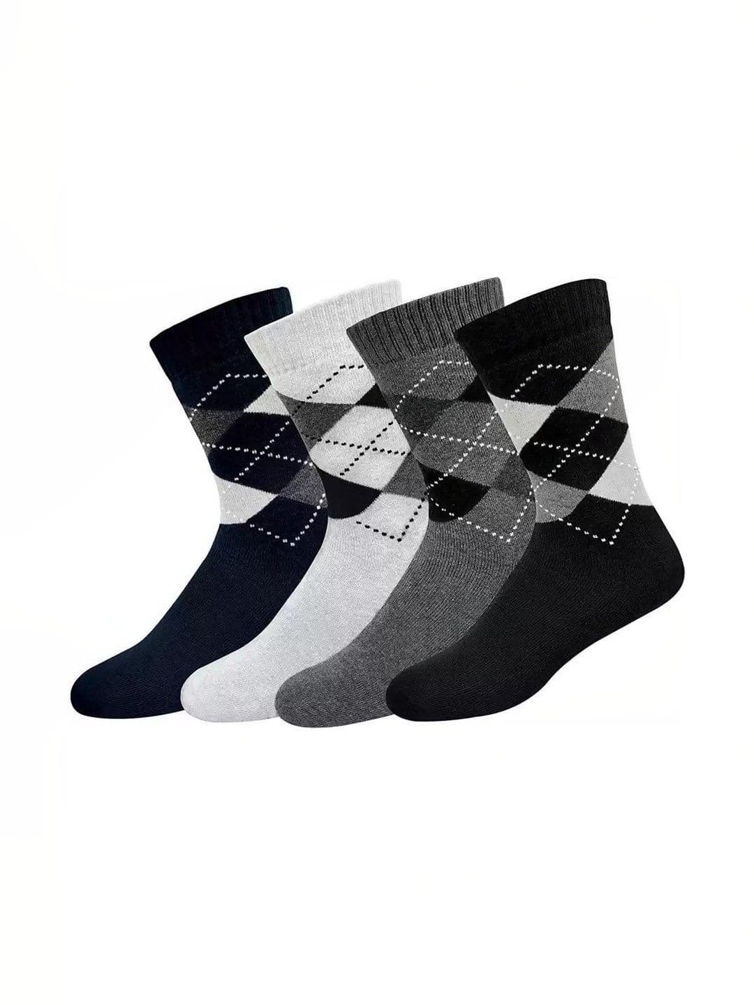 Faton Men Pack of 10 Cotton Patterned Above Ankle Socks - view 1