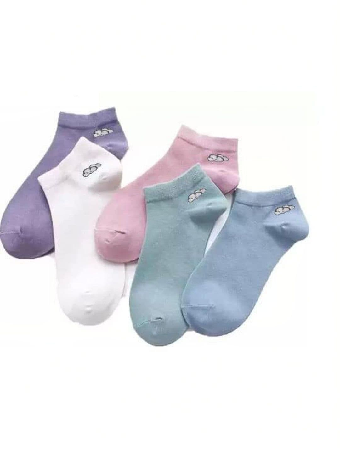 Faton Unisex Pack of 5 Cotton Patterned Ankle Length Socks - view 1