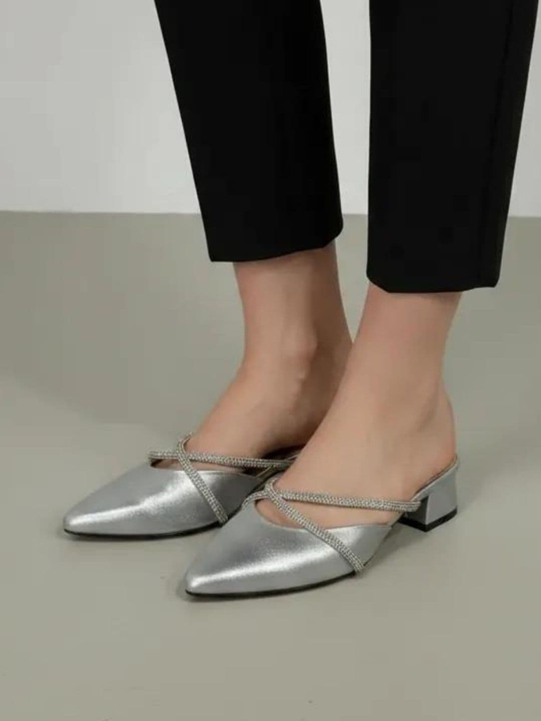 Koblerr Textured Party Block Mules - view 1