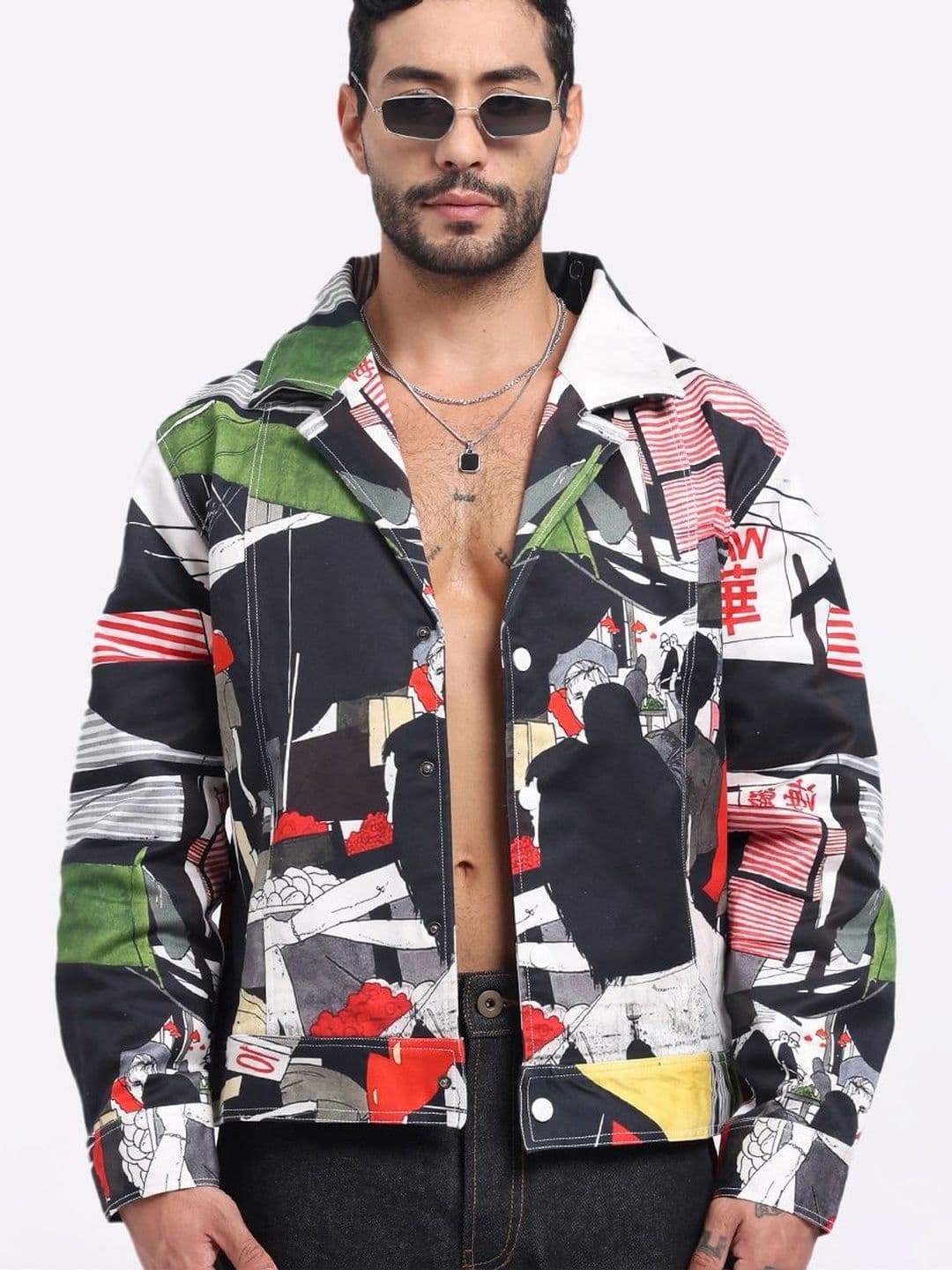 AURGE Men Crop Woven Jacket - view 1