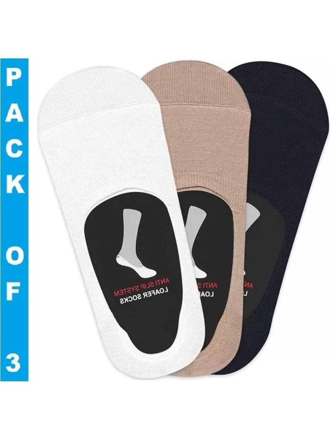 Faton Men Cotton Shoe Liners Socks - view 1