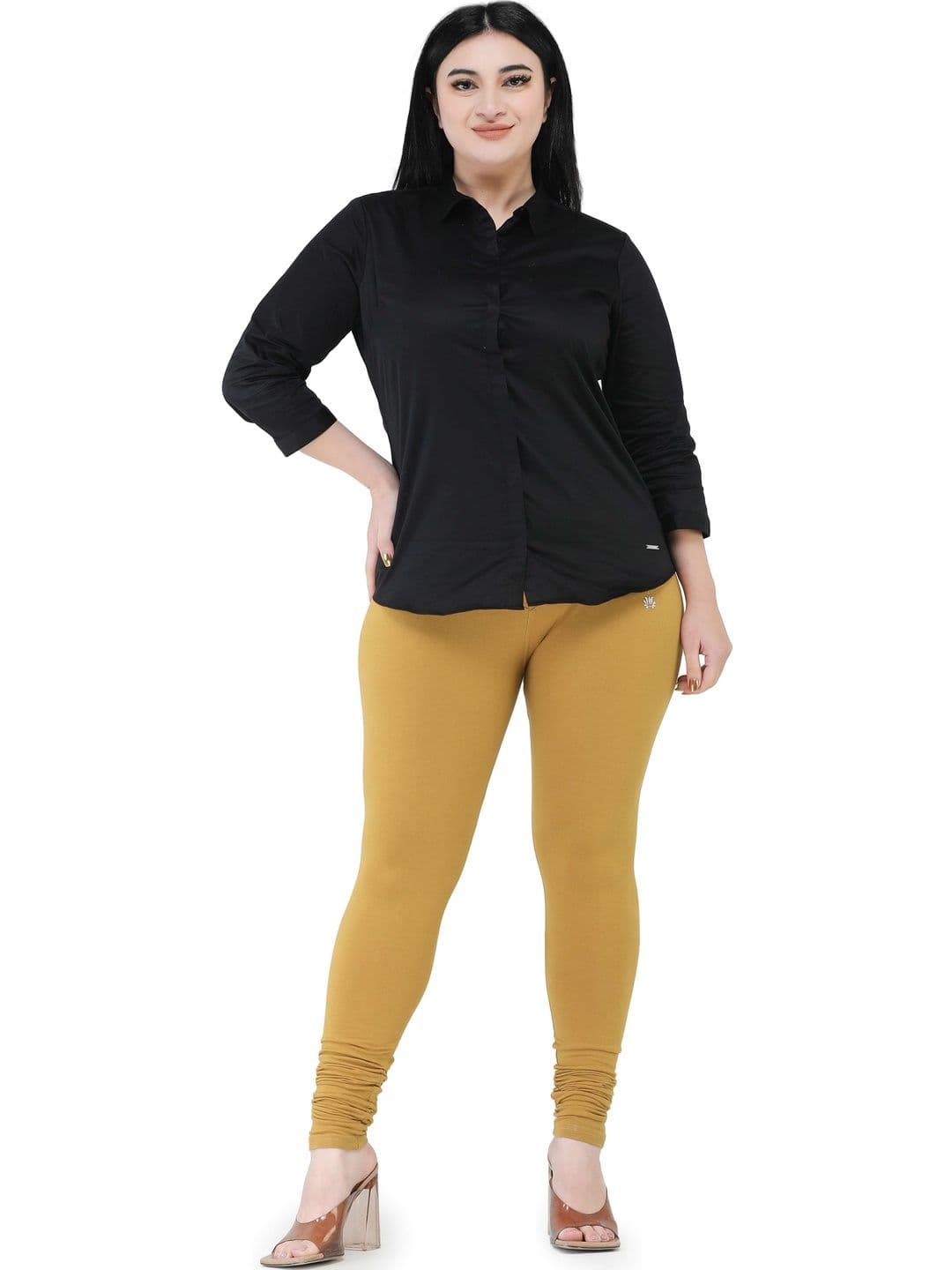PADMAKSHI Women Cotton Churidar Full Length Leggings - view 1
