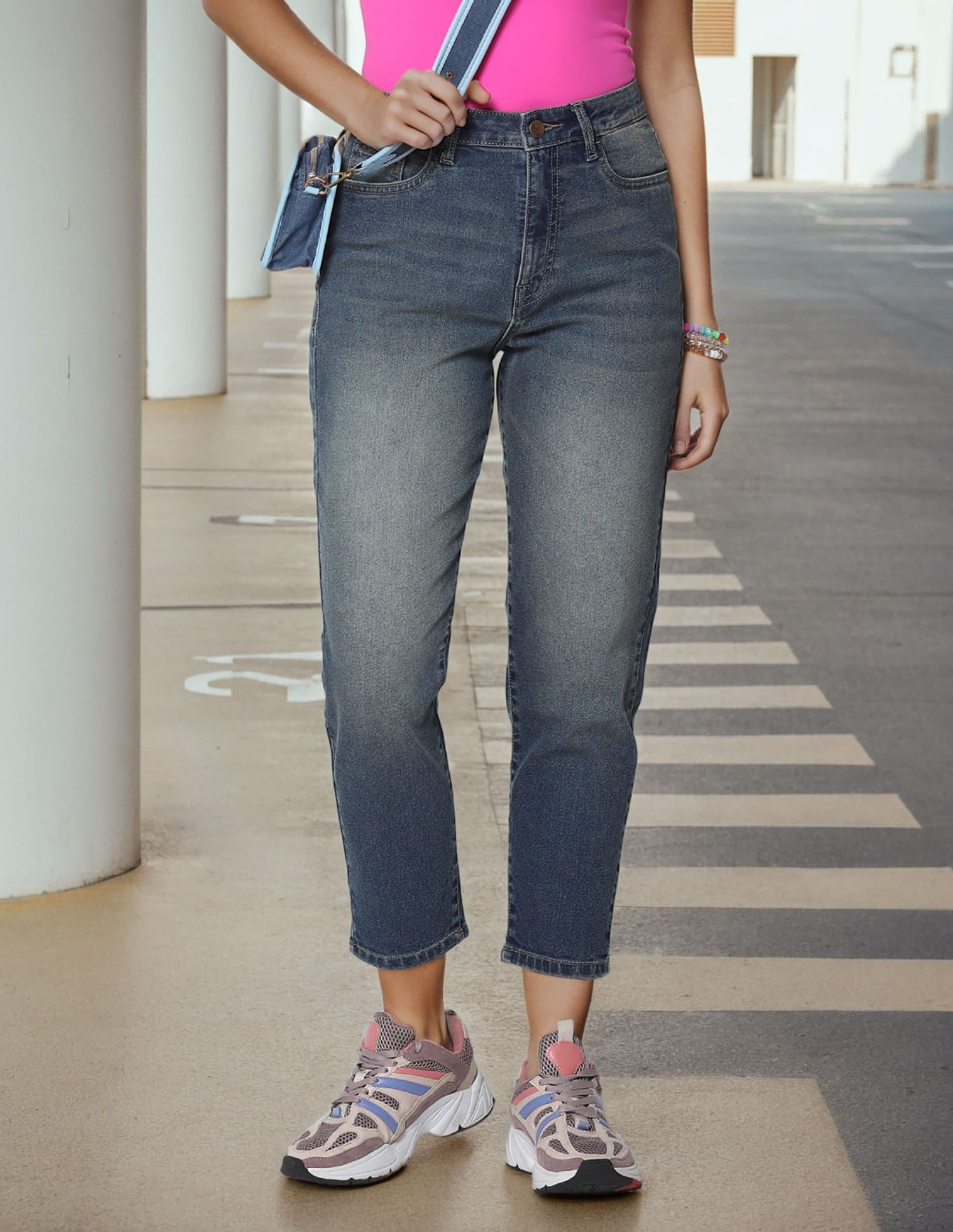 Flying Machine Women High-Rise Heavy Fade Clean Look Stretchable Straight Fit Jeans - view 1
