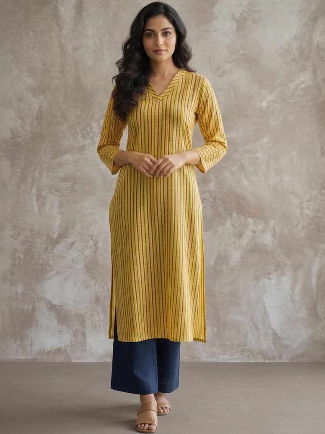 Navibhu Structured Women Printed Kurta - view 1