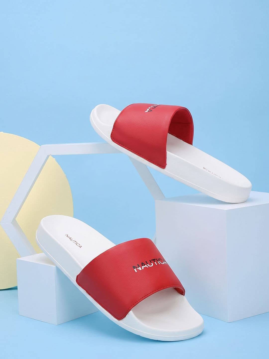 Nautica Men Colourblocked Sliders - view 1