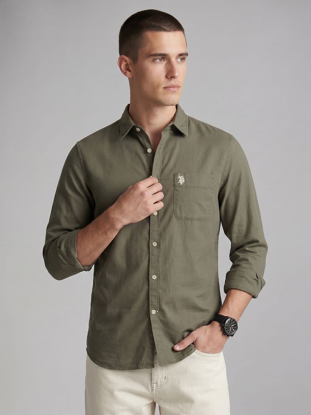 U.S. Polo Assn. Denim Co. Pure Cotton Casual Shirt - view 1
