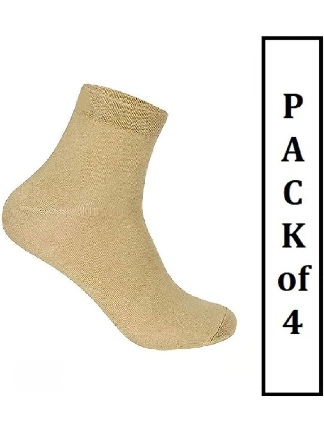 Faton Men Pack Of 4 Cotton Ankle Length Socks - view 1