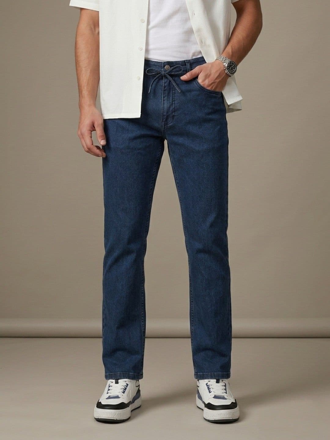 glitchez Men Slim Fit Mid-Rise Stretchable Jeans - view 1