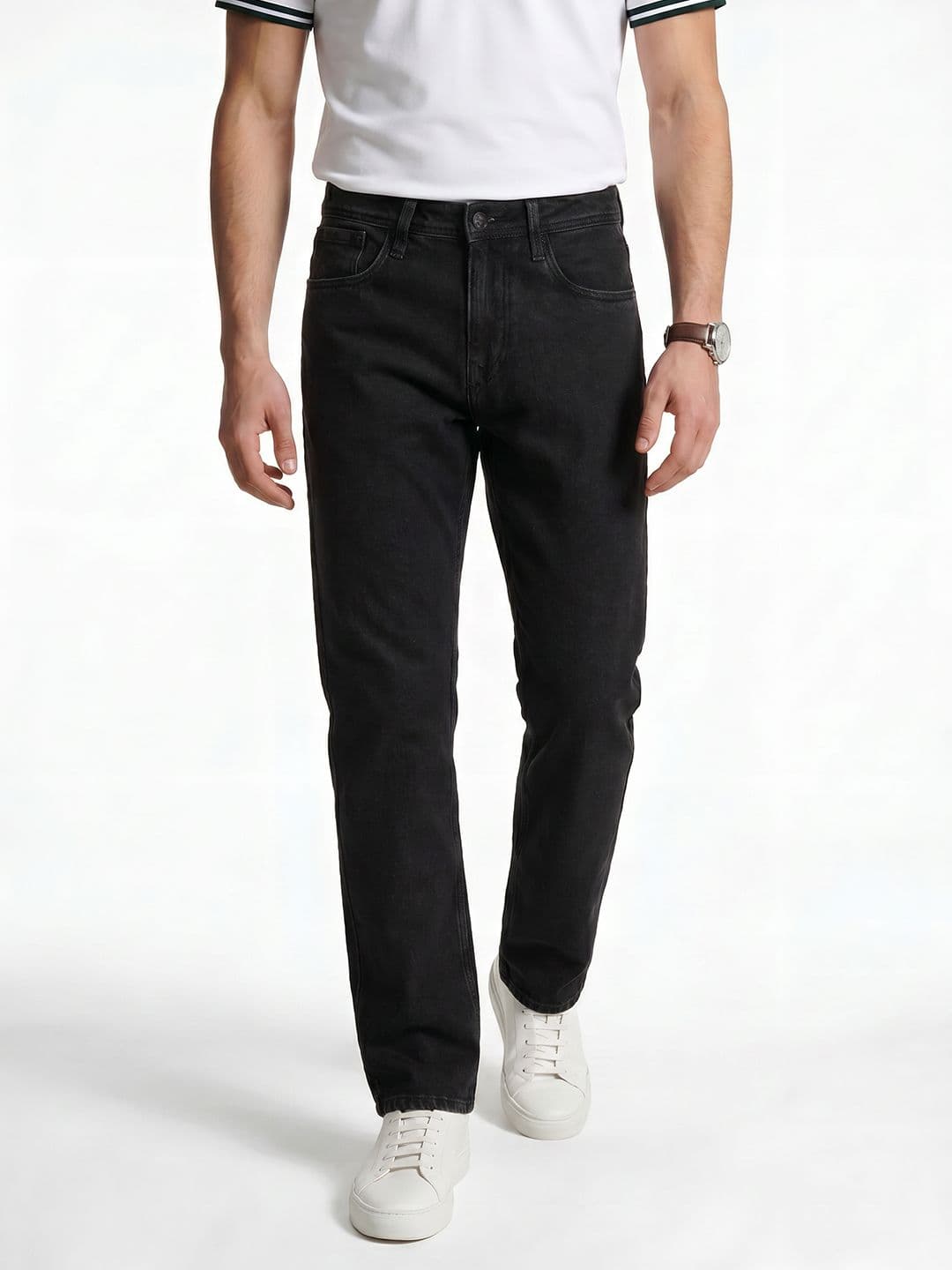 Integriti Men Straight Fit Light Fade Stretchable Jeans - view 1