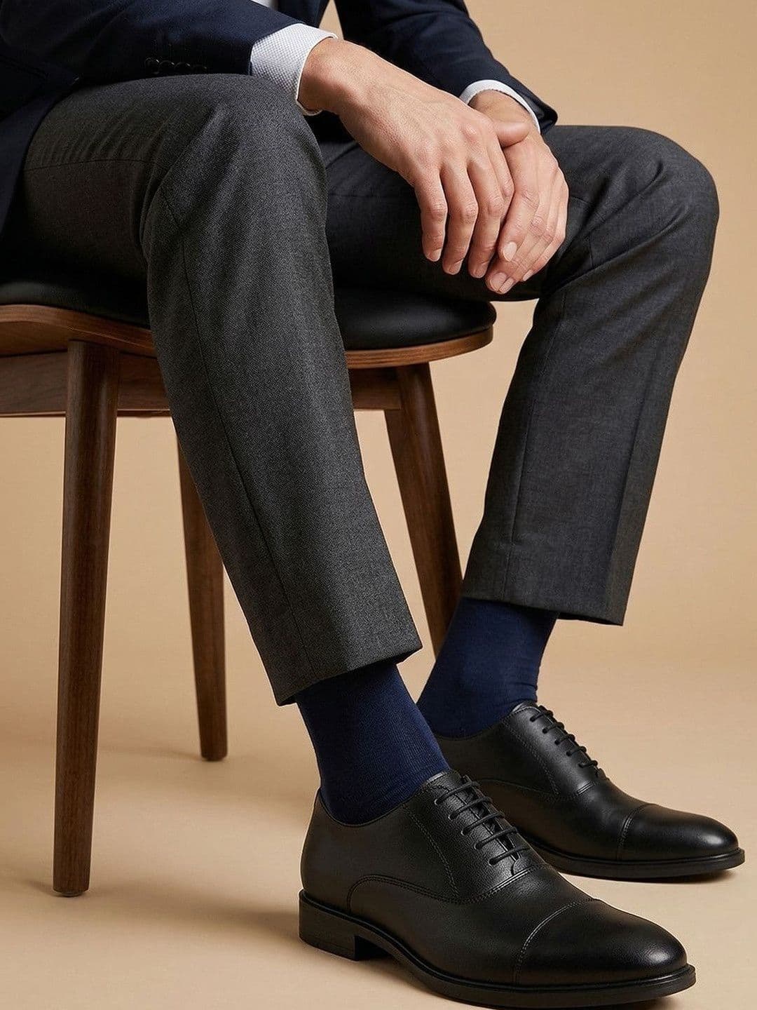 House of Pataudi Men Round Toe Lace-Ups Derbys Formal Shoes - view 1