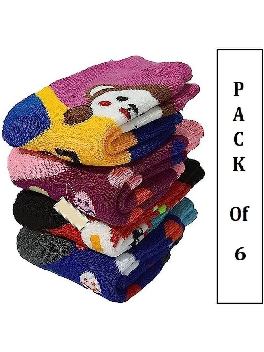 Faton Men Pack of 6 Cotton Patterned Ankle Length Socks - view 1