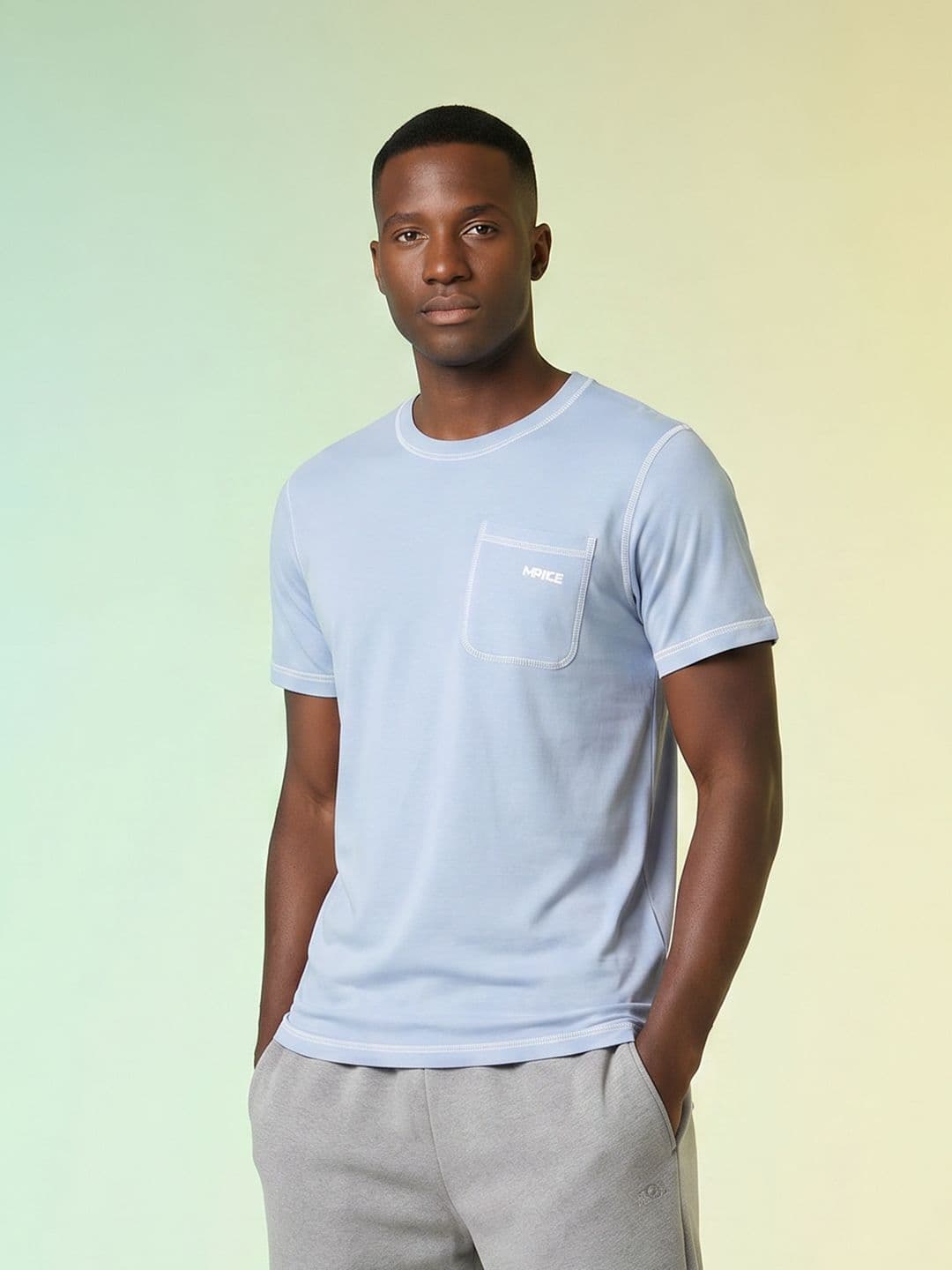 HRX by Hrithik Roshan Contrast Stitch Detail T-shirt - view 1