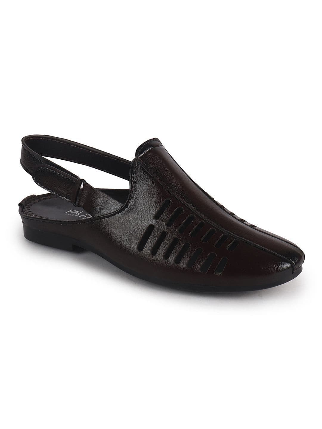 FAUSTO Men Perforations PU Mojaris - view 1