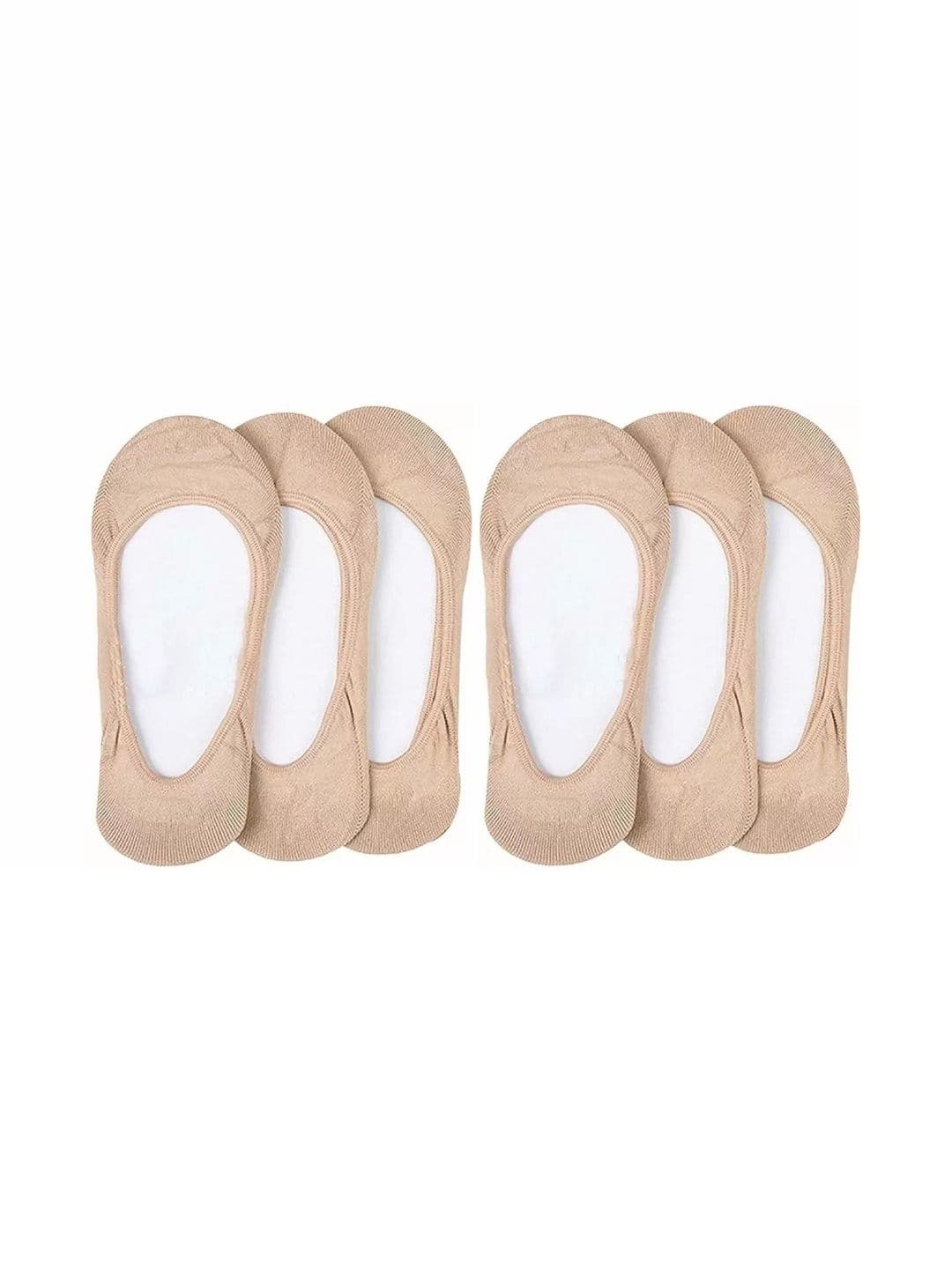 Faton Unisex Pack of 6 Cotton Shoe Liners Socks - view 1