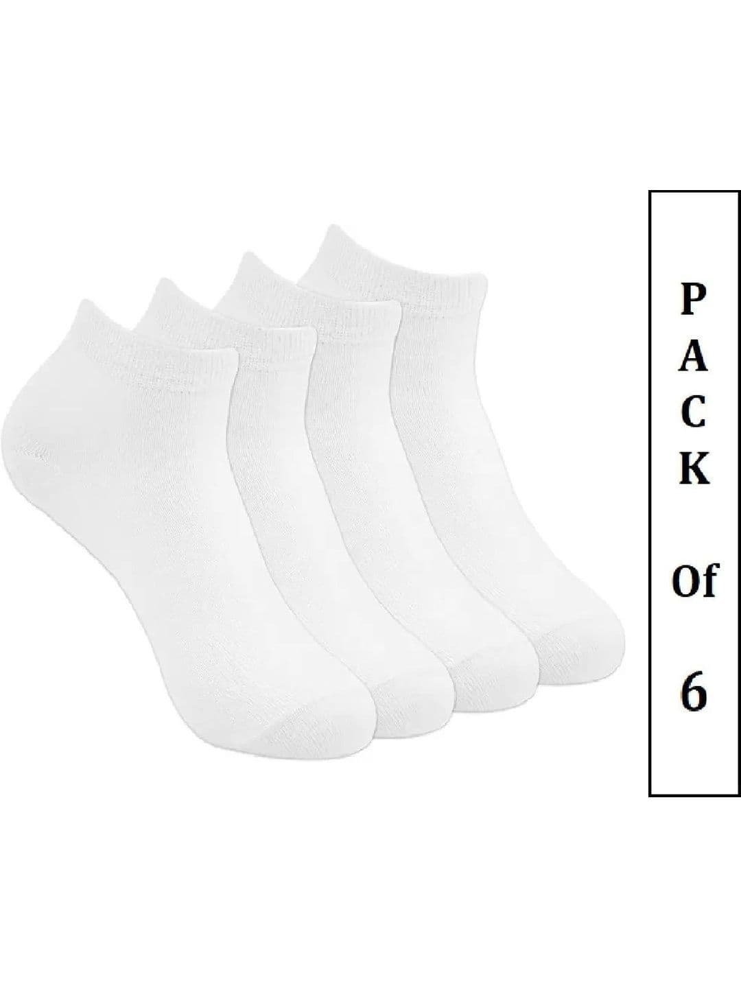 Faton Unisex Pack of 6 Cotton Ankle Length Socks - view 1