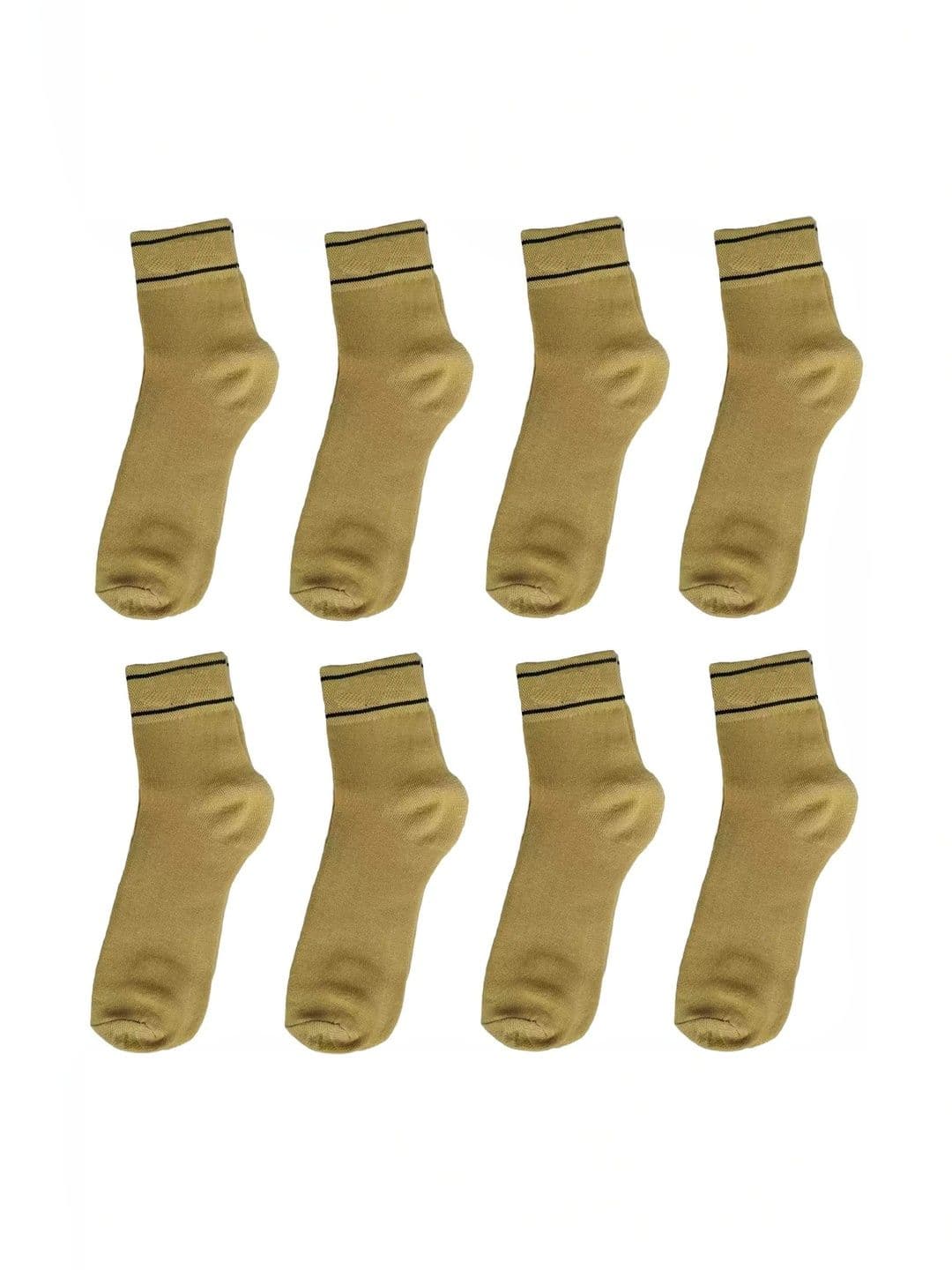 Faton Unisex Pack of 6 Cotton Striped Ankle Length Socks - view 1