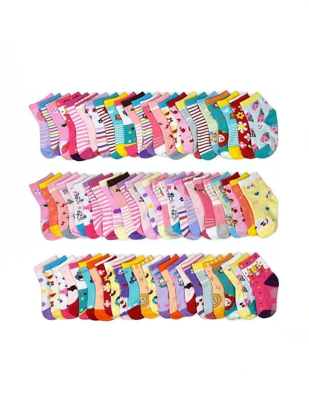 Faton Kids Pack of 19 Cotton Patterned Ankle Length Socks - view 1