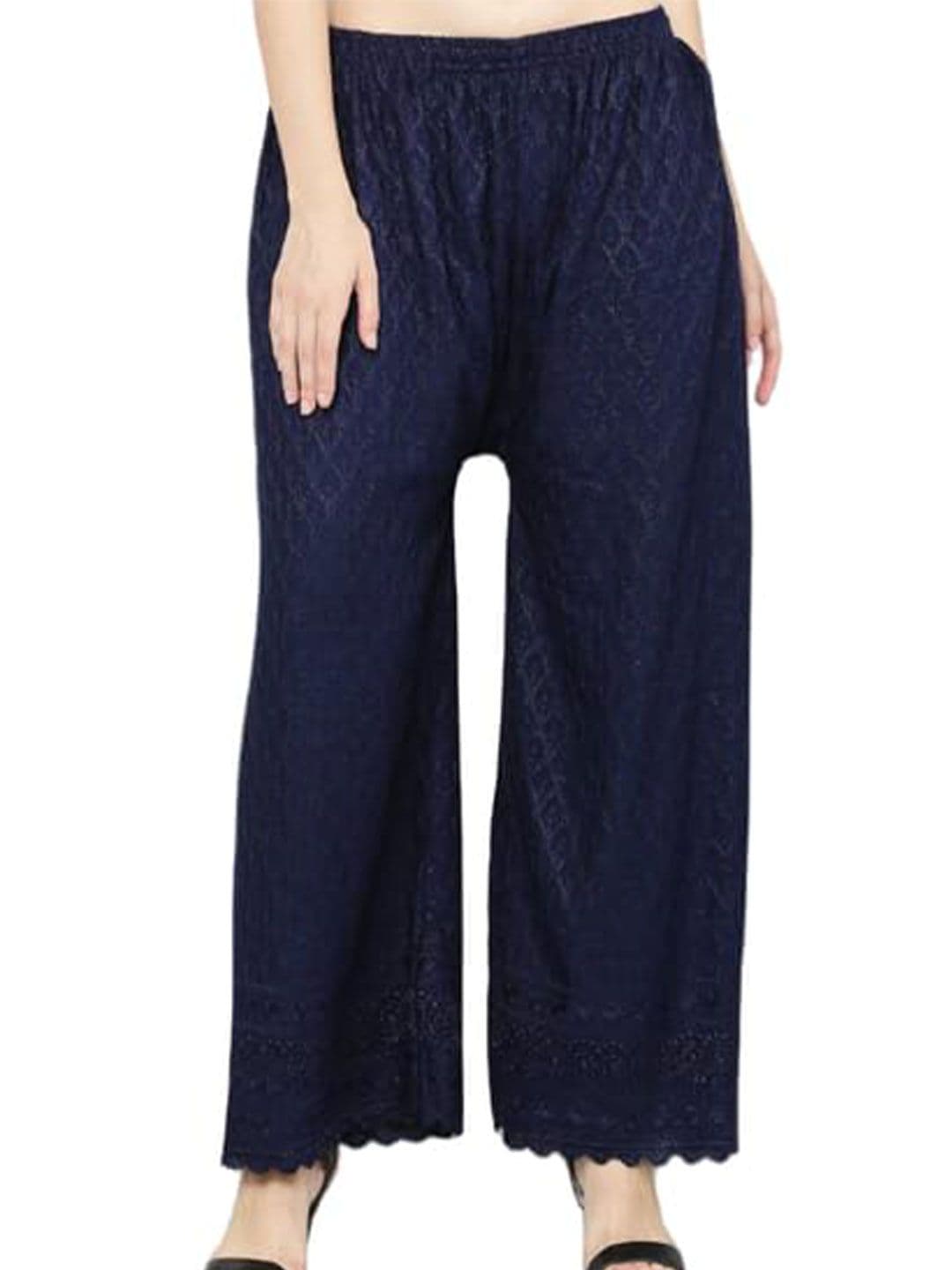 TNQ Women Embroidered Ethnic Palazzos - view 1