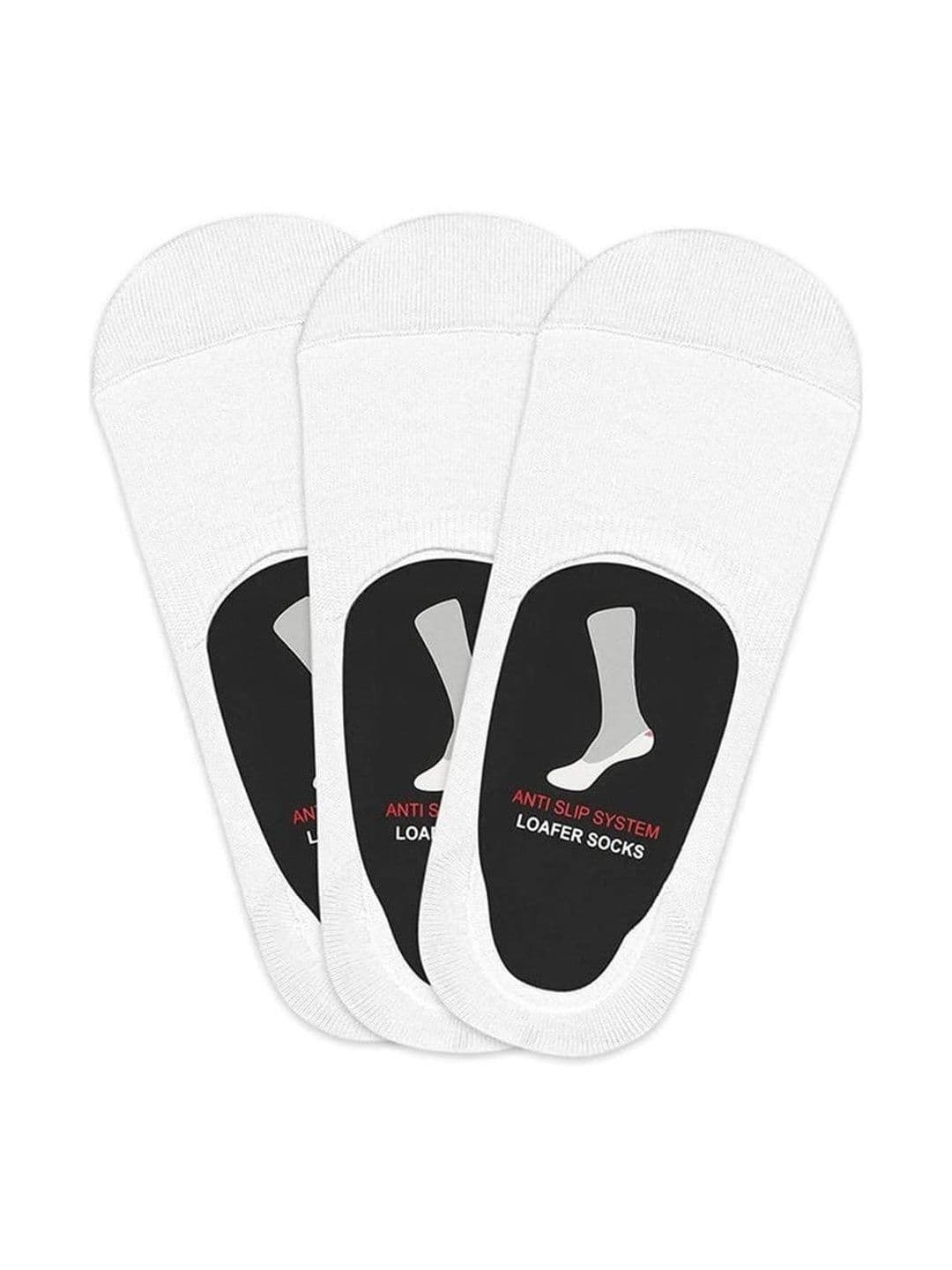 Faton Men Set Of 3 Cotton Shoe Liners Socks - view 1