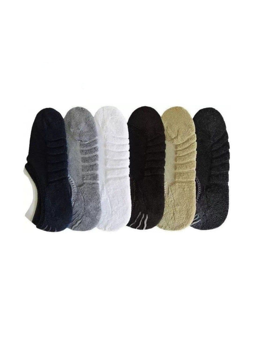 Faton Men Pack of 6 Cotton Shoe Liners Socks - view 1
