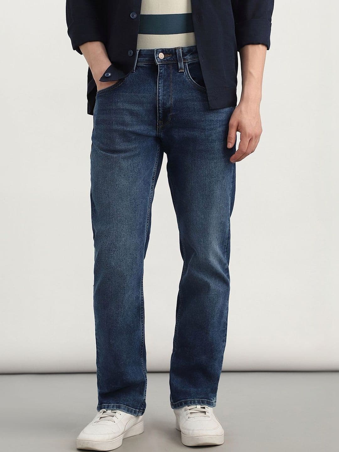 Allen Solly Men Straight Fit Mid-Rise Jeans - view 1