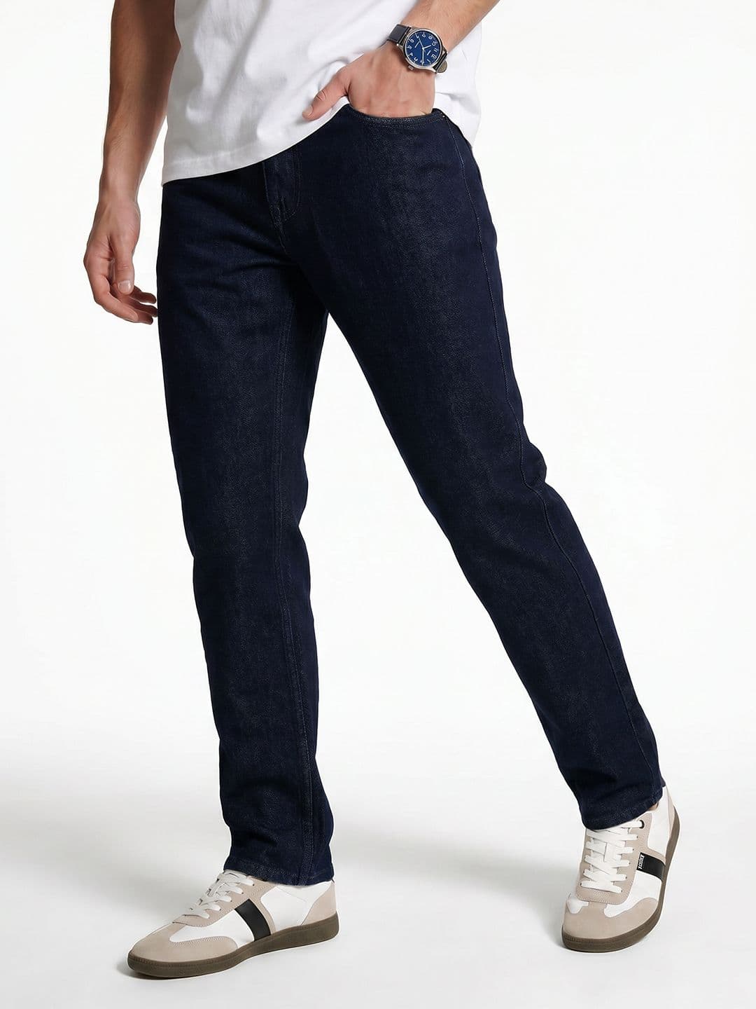 Integriti Men Smart Straight Fit Non Stretchable Jeans - view 1