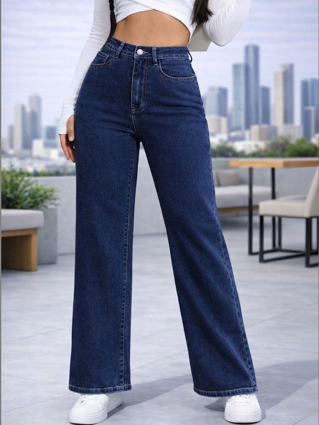 Flying Girls Women Cigarette Boyfriend Fit High-Rise Stretchable Jeans - view 1