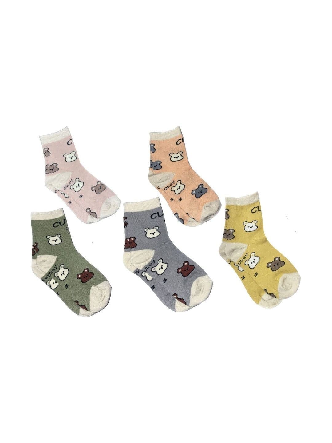 Faton Unisex Cotton Patterned Ankle Length Socks - view 1